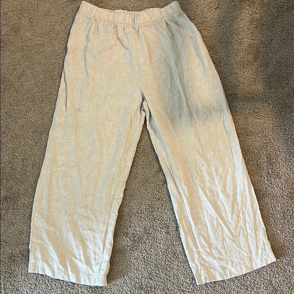 Tan Satin Pants